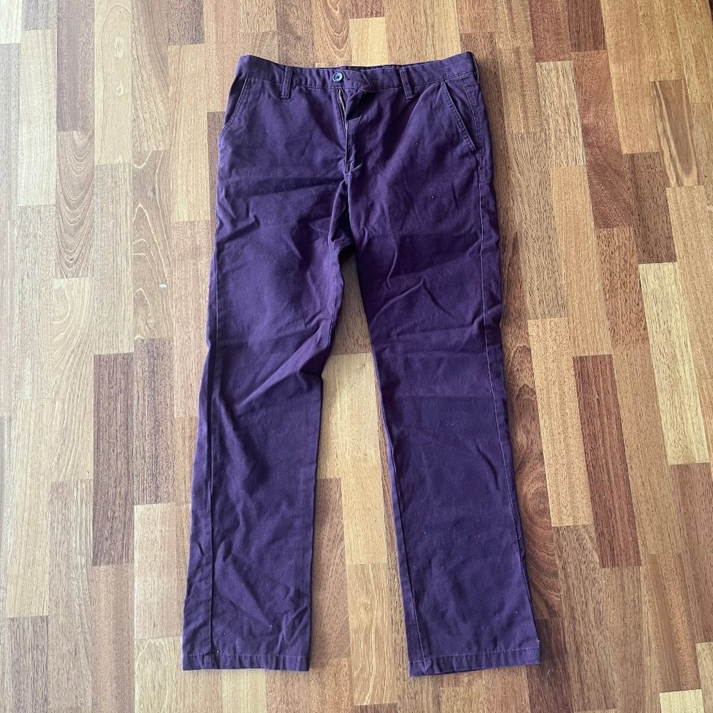 Parc 81 Maroon Chino Pants 32 x 32 - Barely Worn
